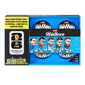 FIFA Ballers Figurines, 4-Pack, Series 1
