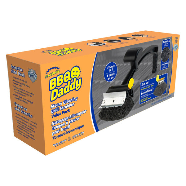 Scrub Daddy - BBQ Daddy Ensemble économique pour un nettoyage à la vapeur du gril