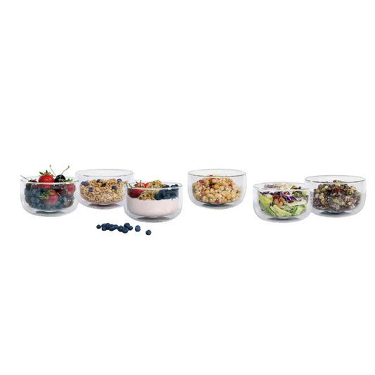 Henckels - Set of double-walled glass bowls, 6 pieces