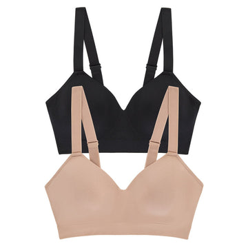 Jones New York - Soutiens-gorges souples et confortables sans armature, paquet de 2