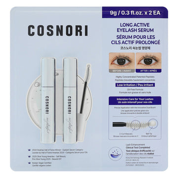 Cosnori - Long Active Eyelash Serum, 2 x 9g