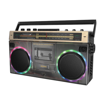ION - Enceinte Boombox à cassette Bluetooth Retro Glow