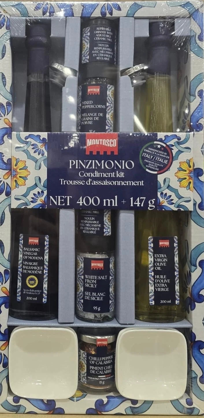 Pinzimonio gift box, kit of 2 condiments of 200 ml
