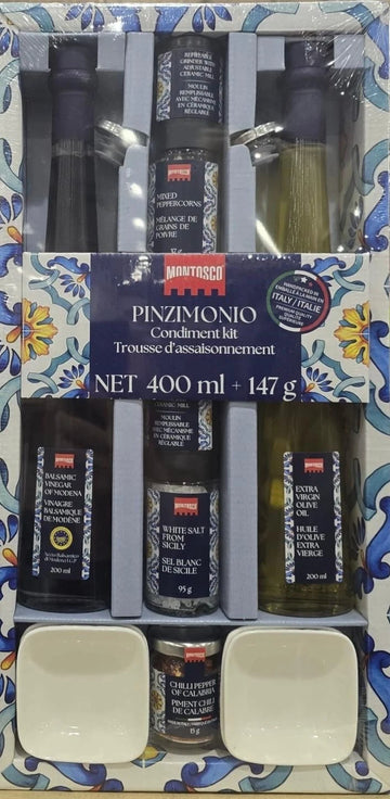 Pinzimonio gift box, kit of 2 condiments of 200 ml