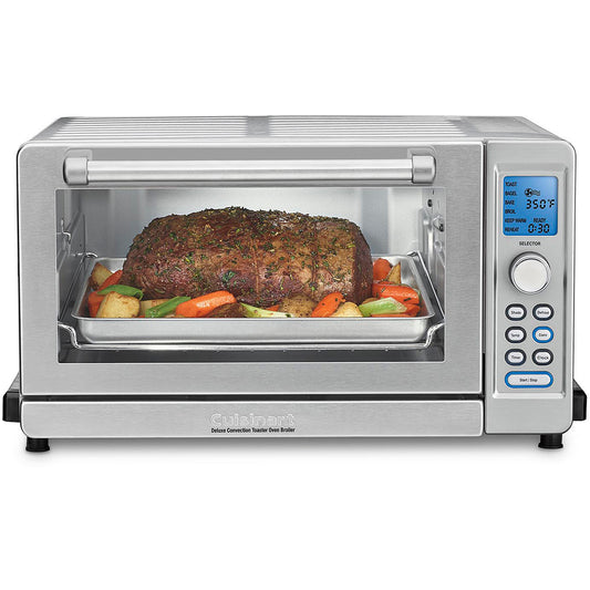 CUISINART - Deluxe 1800 W 6-Slice White Toaster Oven with LCD Display