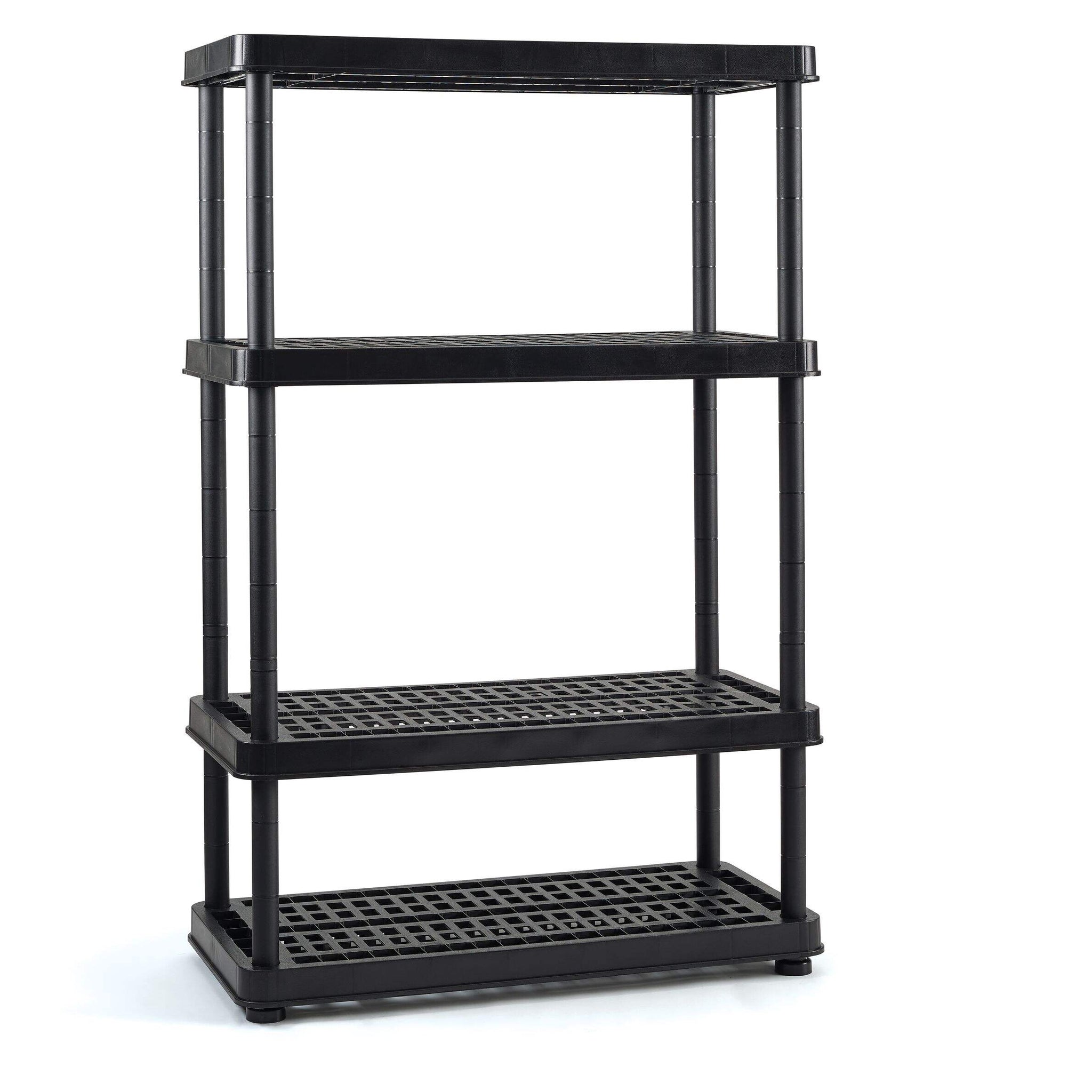 Unité de stockage/étagère résine/plastique à 4 tablettes réglables TuffStore