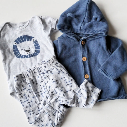 Pekkle Ensemble 3 pièces assorties pour bébés